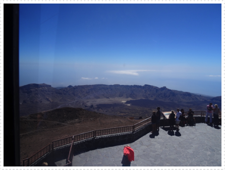 200 metres from the peak of Mount Teide 200 metres from the peak of Mount Teide